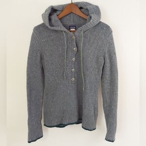 Patagonia Ranchito Hoodie Merino Wool Blend Gray Size Medium